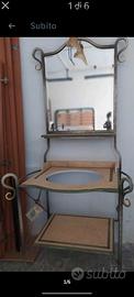 mobile bagno in ferro battuto 
