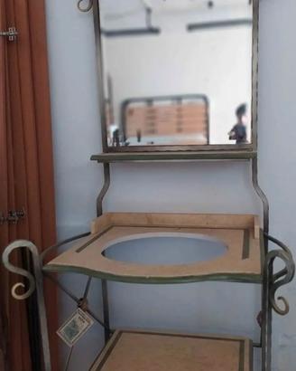 mobile bagno in ferro battuto 