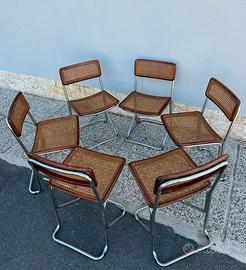 Raro set sedie a sbalzo anni 60.