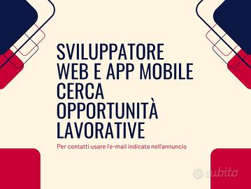 Sviluppatore App Mobile | Siti Web | App Mobile