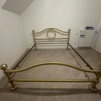 Letto matrimoniale in ottone