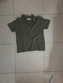 Polo zara kids verde militare per ragazzo