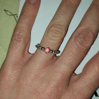 Anello Pandora misura 48 pietra rosa