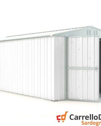 Box garage auto in Acciaio 327x611cm 19mq bianco