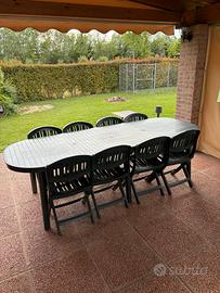 Tavolo allungabile con sedie