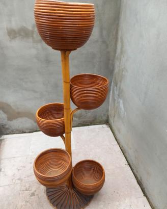 Portavasi in bambù