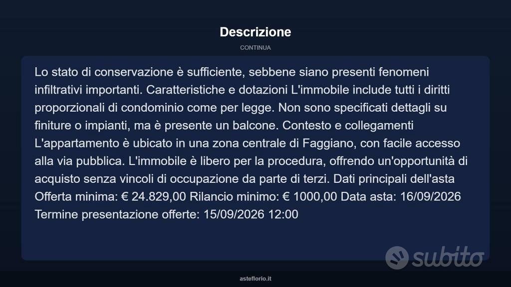 Appartamento – TA - Altro