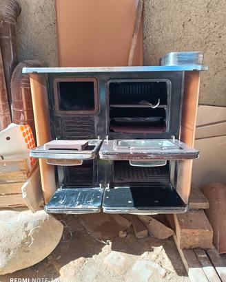 cucina economica con forno  a legna