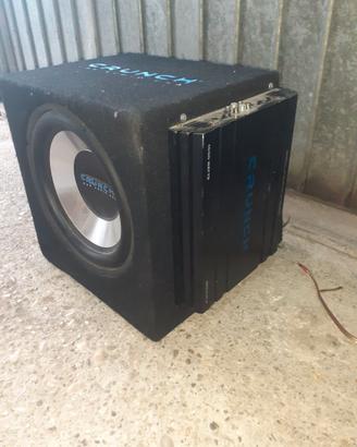 Subwoofer e amplificatore CRUNCH 1000 W