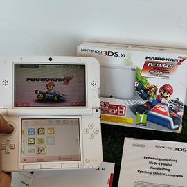 Nintendo 3DS XL Mario Kart 7 Edition Bianca boxata