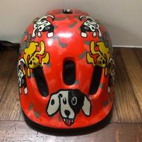 Casco elmetto con cani per bici