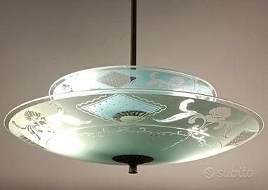 Lampadario Pietro Chiesa X Fontana Arte vintage