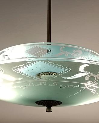 Lampadario Pietro Chiesa X Fontana Arte vintage