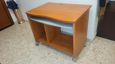 Scrivania Computer con Rotelle