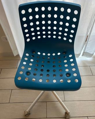 Sedia da scrivania ragazzi blu