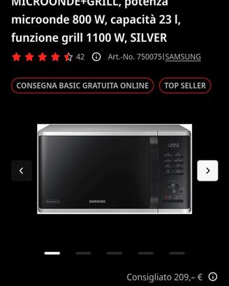 Samsung microonde combinato grill