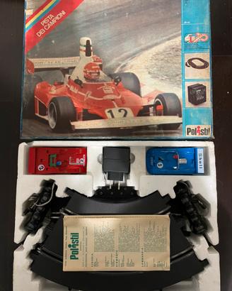 Polistil slot car confezione pista A1 1977