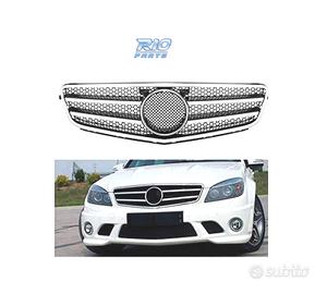 GRIGLIA PER MERCEDES W204 07-11 LOOK AMG CROMO ARG