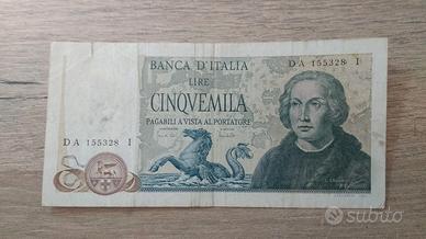 5000 LIRE COLOMBO II TIPO  20/05/1971