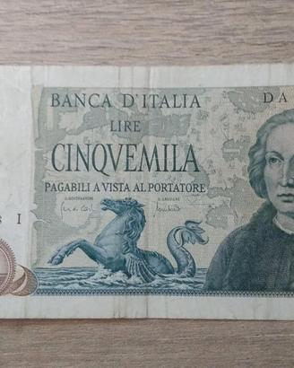 5000 LIRE COLOMBO II TIPO  20/05/1971