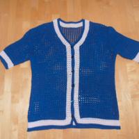 Blusa camicetta lavorata ad uncinetto (mis. media)