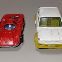 Politoys Ferrari 312 + Mercury Fiat 131 Abarth