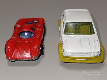Politoys Ferrari 312 + Mercury Fiat 131 Abarth