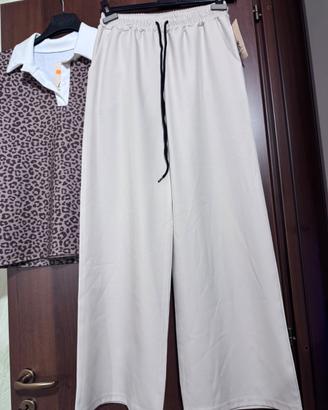 Set Due Pezzi Animalier & Beige - Nuovo con Etiche