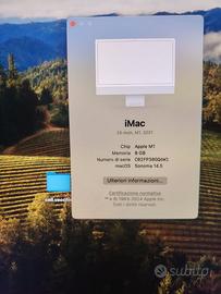 iMac 24” M1 (2021) – Completo, come nuovo