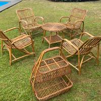 Salottino in vimini anni ‘’50