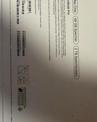 Mac book 16" pro. M5 max chip