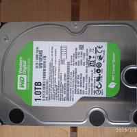 hard disk 1 Terabyte  fattore 3,5" Western digital