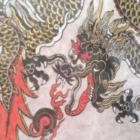 Quadri Xilografie carta riso Drago Dragone T.Muni