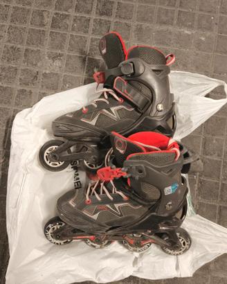 Pattini inline Oxelo 36-39 + protezioni bambini