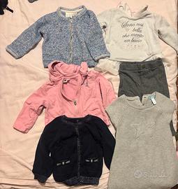 Set abiti neonata 74 cm 9/12 mesi