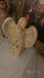 Scultura aquila romana in marmo massiccio