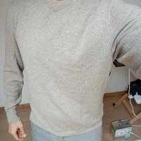 maglione uomo girocollo Liu Jo,beige, L come nuovo