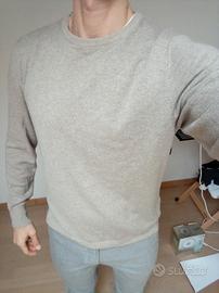 maglione uomo girocollo Liu Jo,beige, L come nuovo