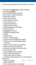 ricambi vespa et3 faro tondo special 