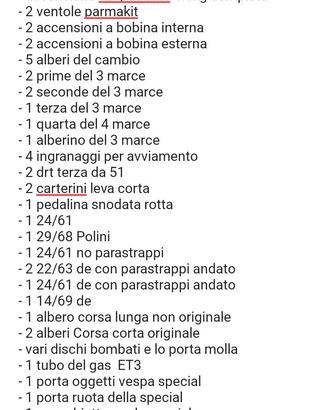 ricambi vespa et3 faro tondo special 