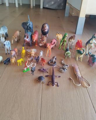 Animali fattoria, savana e dinosauri