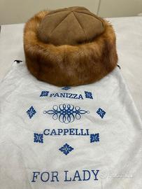 Cappello Panizza in visone e montone usato 1 volta