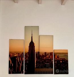 Quadro in 4 parti su tela