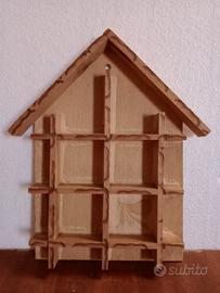 Bacheca a forma di Casetta in legno degli anni 80