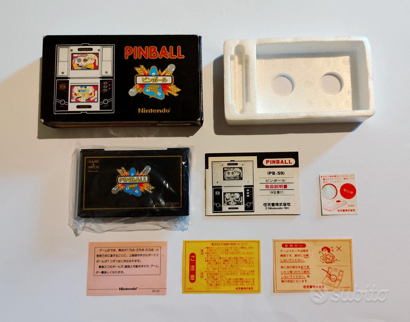 Game & Watch Pinball PB-59 Japan - Nintendo ©1983 - Console e