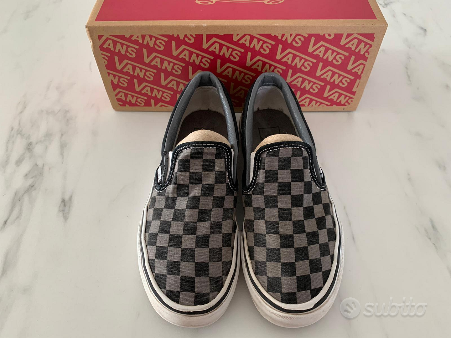 Scarpa Vans slip on checkerboard scacchi Abbigliamento e