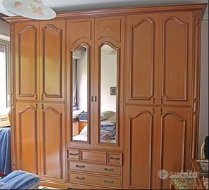 ARMADIO GRANDE 10 ANTE CON SPECCHI E CASSETTI