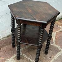 Tavolino da caffè primi 900 in noce esagonale