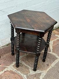 Tavolino da caffè primi 900 in noce esagonale