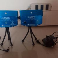 2 Proiettori Flash a LED 4 IN 1 WISDOM Line